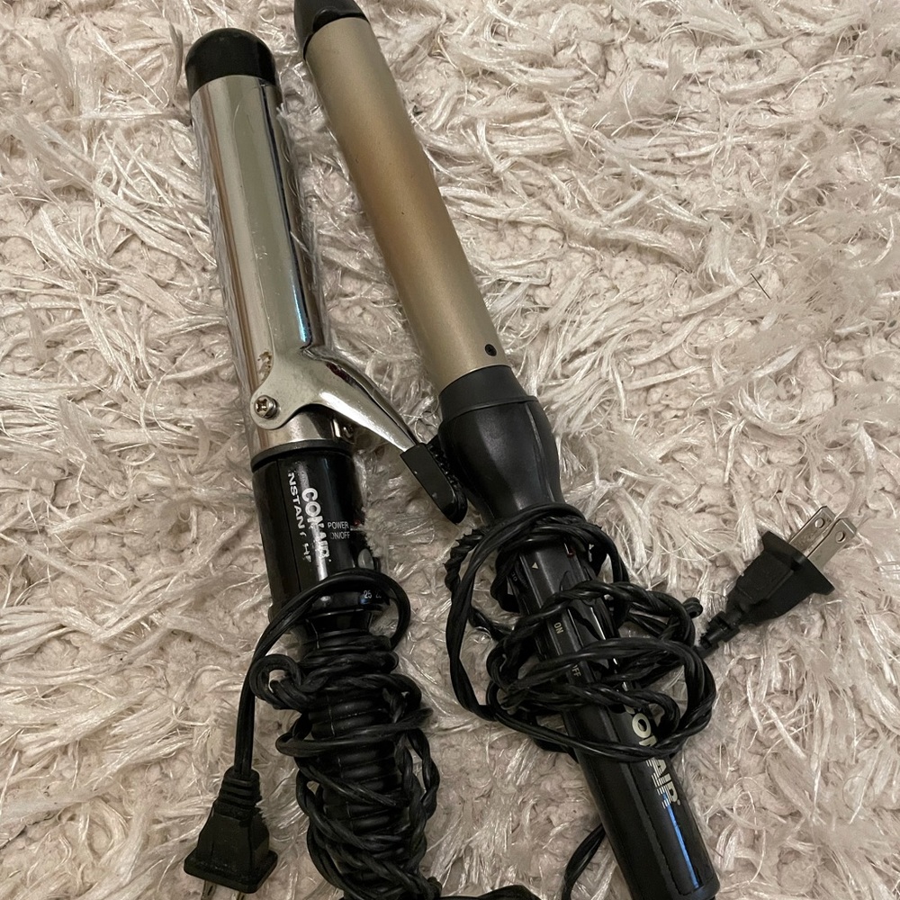 Two Conair hot tools: styling wand & curling iron